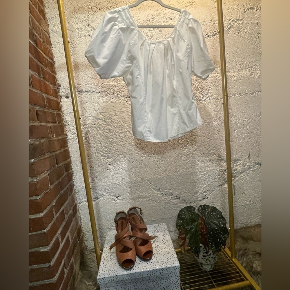 J Crew size 8 white top